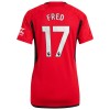 Manchester United Fred 17 Domácí 2023-24 - Dámské Fotbalové Dresy (S/S)